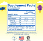 Lil Critters Kids Fiber Gummies nutritional facts panel and supplement facts.