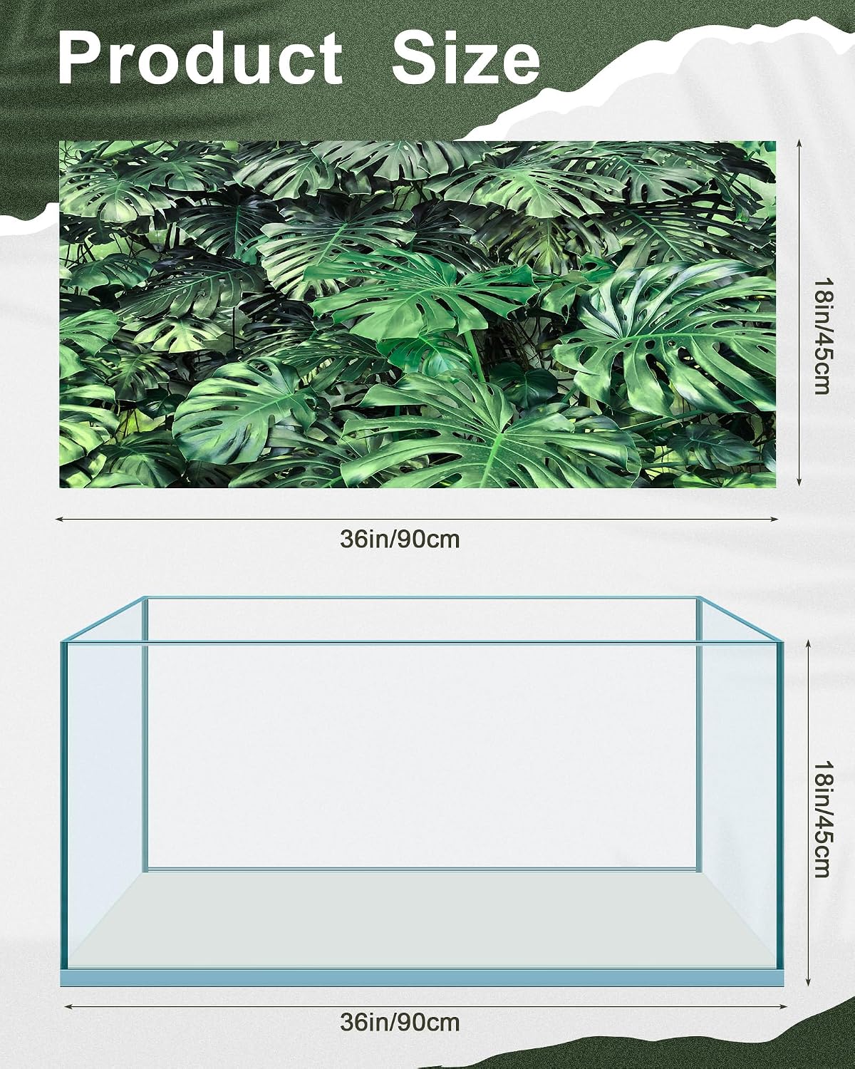 Close up of the durable polyester fabric texture of the Breling reptile habitat backdrop.