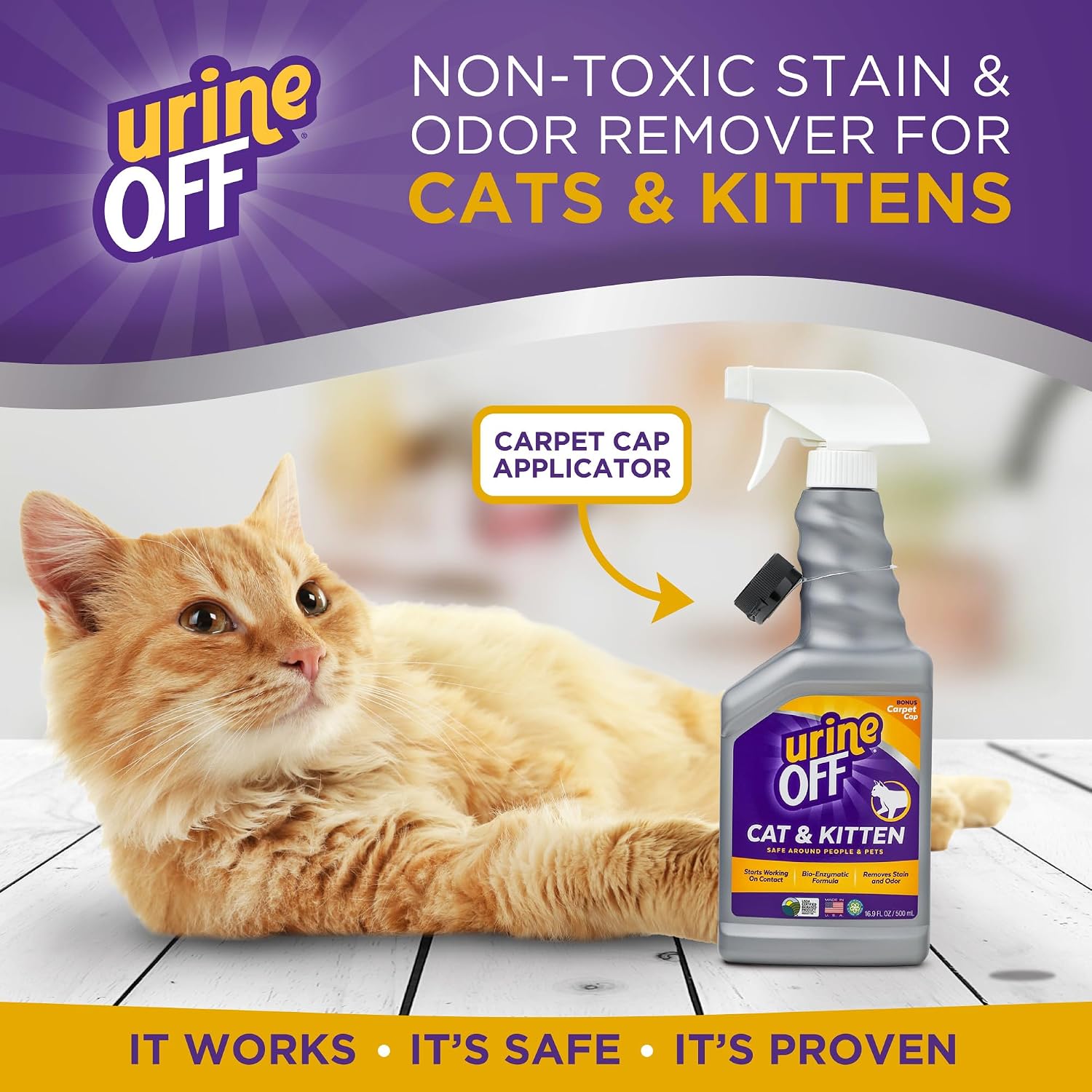 UrineOFF bio enzymatic pet stain cleaner spray nozzle angle