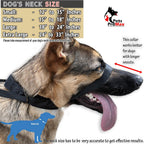 Side view of PetsProMax dog training headcollar with metal buckle