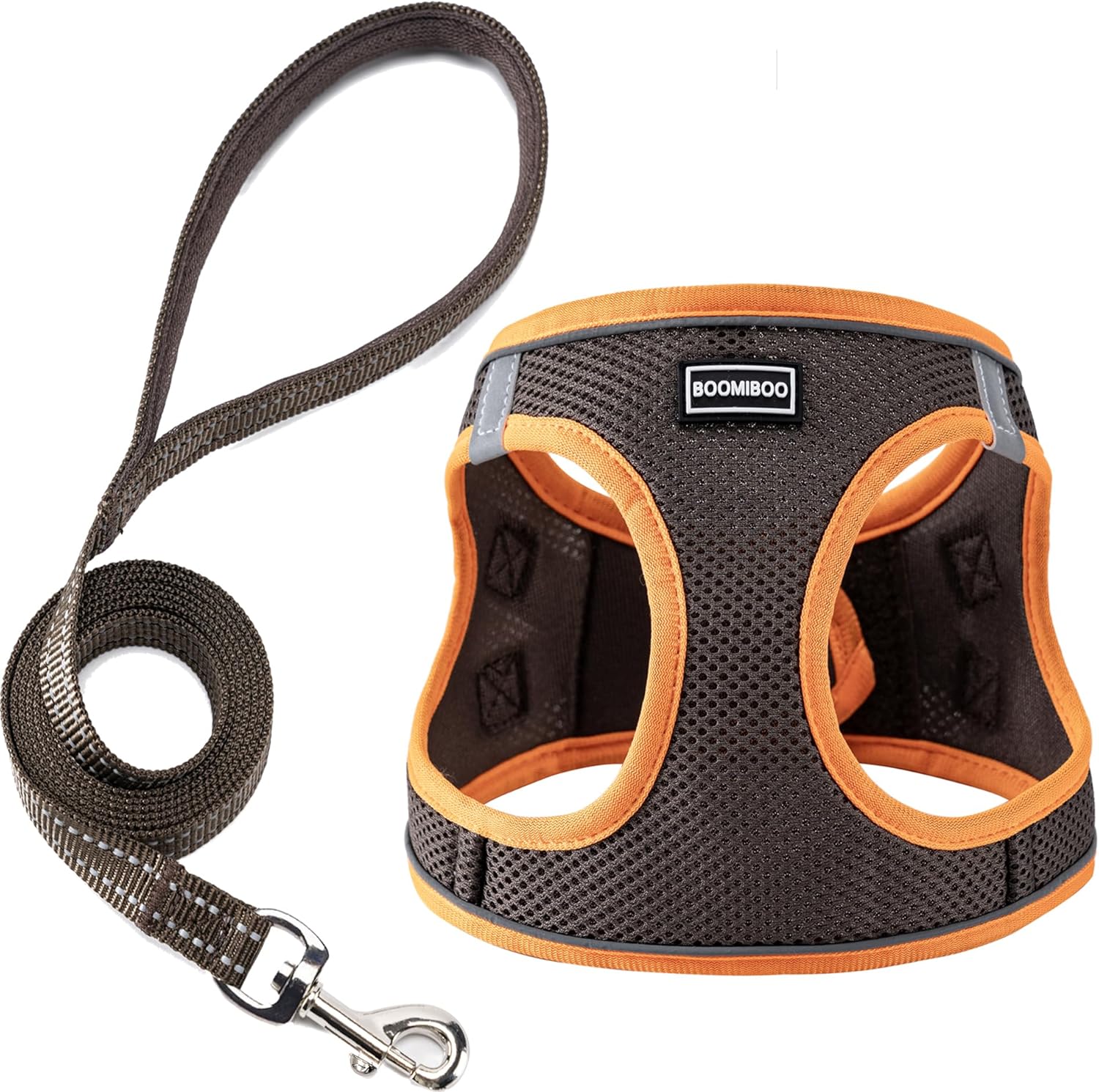 BOOMIBOO Dog Harness with Leash Set, No Pull Adjustable Reflective Step-in Puppy Pet Vest Harnesses for Small Medium Large Dogs and Cats,Pink XS - Image 15