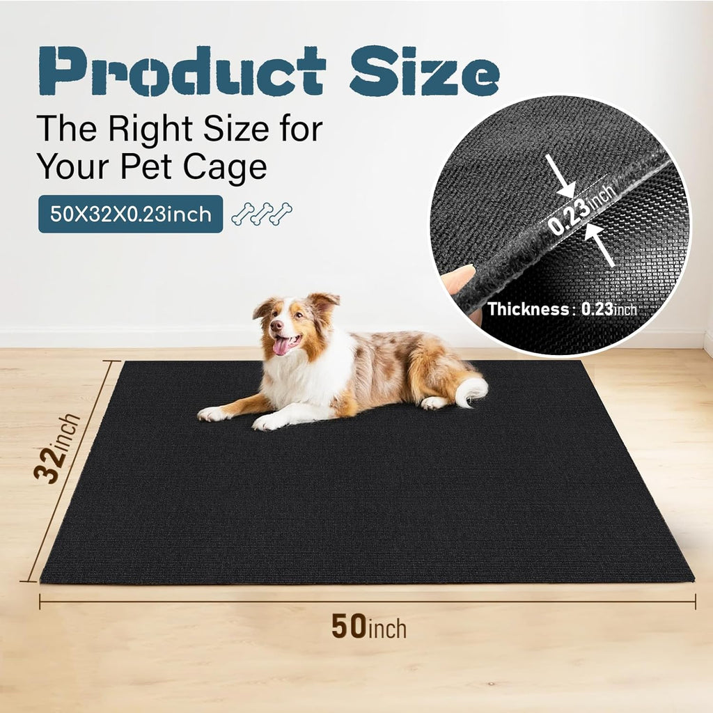 Wibeelee large kennel floor protector mat texture