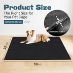 Wibeelee large kennel floor protector mat texture