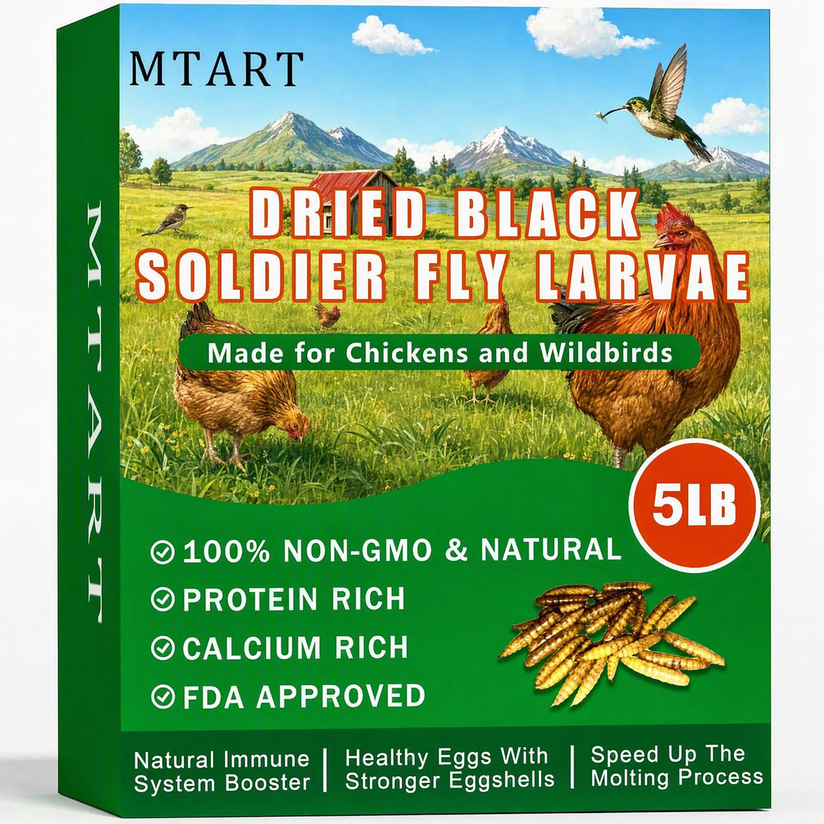 MTART animal feed container side profile
