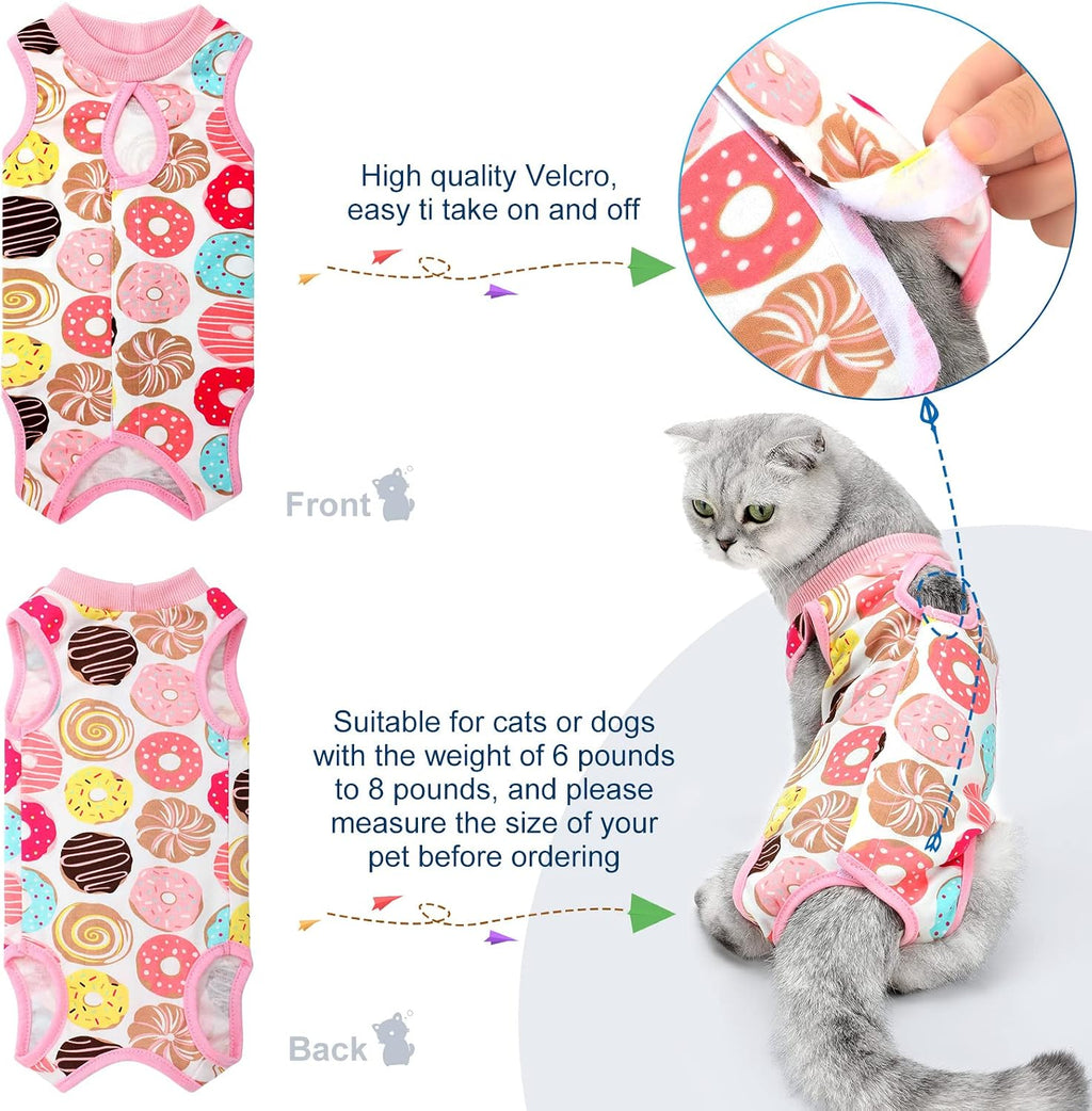 Weewooday cat recovery clothing featuring strawberry design