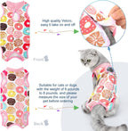 Weewooday cat recovery clothing featuring strawberry design