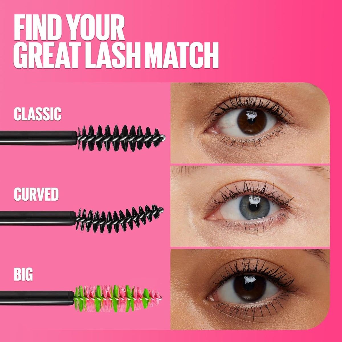 Maybelline Great Lash clear mascara side profile view