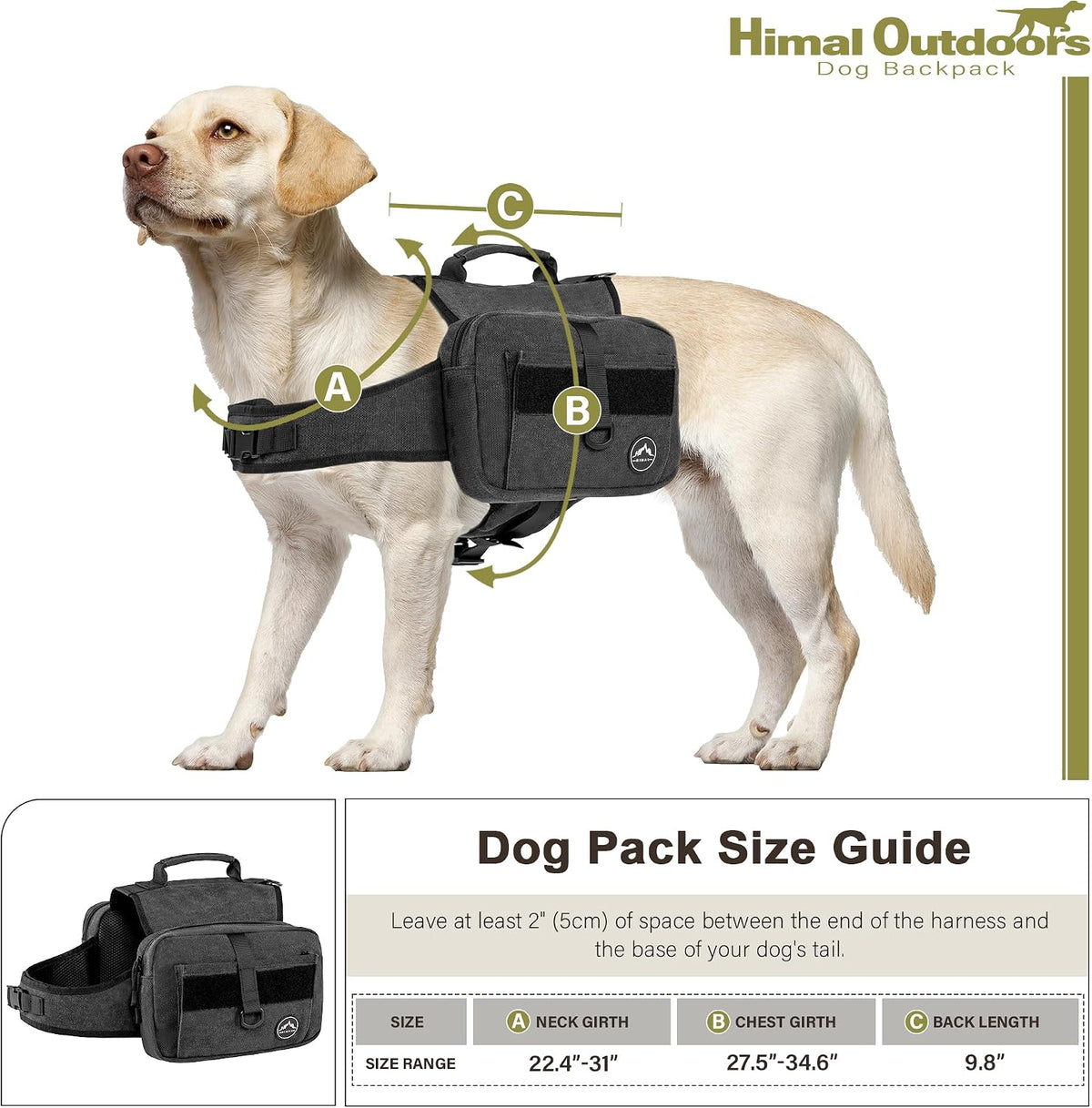 Himal Outdoors large dog backpack adjustable straps and quick-release buckles