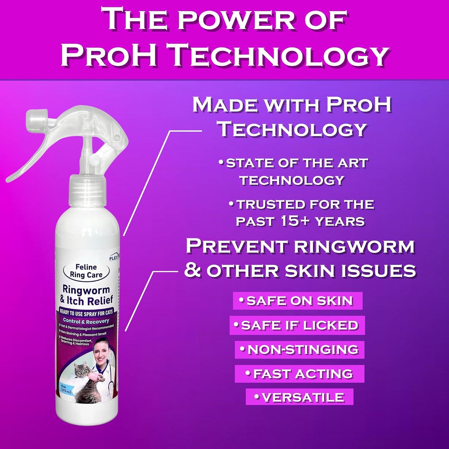 FlexTran 237 milliliters liquid spray for cat mange and itch control