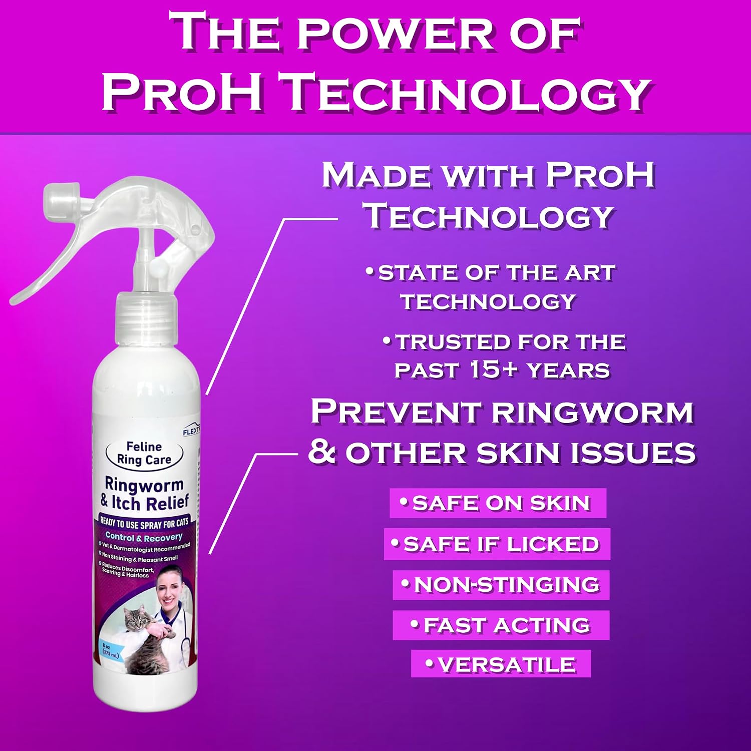 FlexTran 237 milliliters liquid spray for cat mange and itch control