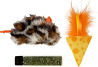 Instincts by SmartyKat 2-Pack HappyNip Love Mates Feather Birds Plush Cat Toys, Contains Catnip & Silvervine - Orange/Green, 2-Pack - Image 12