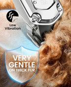Oneisall professional pet shaver kit demonstrating safe skin protection attachment.