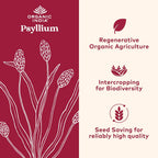 Organic India Psyllium Husk dietary fiber supplement label details