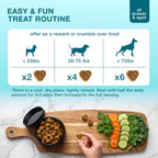 Premium dog tear stain remover and retinal health supplement nutritional facts label