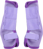 Breathable mesh horse fly leggings with wide secure hook and loop fasteners
