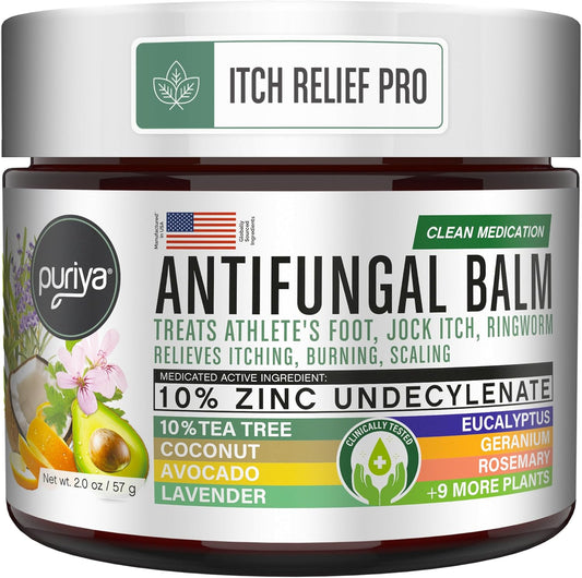 Puriya Clinically Proven Antifungal Cream front view packaging for skin fungus treatment