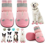 Dog Boots for Large Dogs, Medium Dog Boots & Paw Protectors for Hardwood Floors, Outdoor Dog Booties for Hot Pavement Winter Snow Hiking, Dog Shoes with Reflective Strips - Image 11