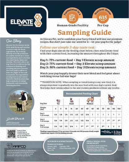 Limited ingredient air dried dog food for digestive health