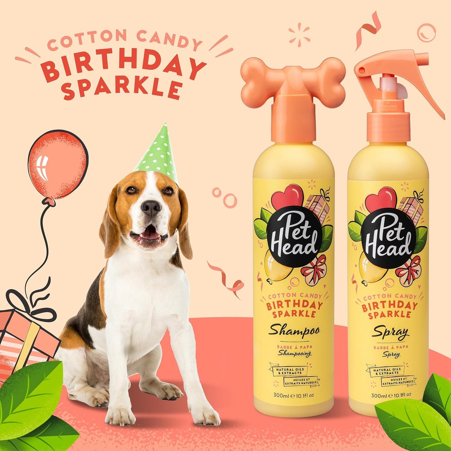Close up of Pet Head Birthday Sparkle 300 ml dog deodorizer