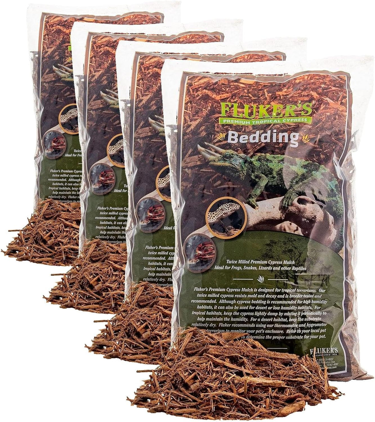 Fluker's tropical enclosure substrate label and branding