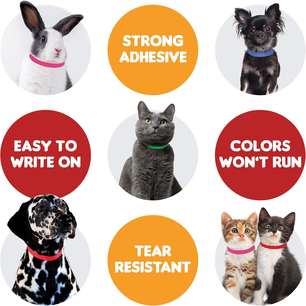 Tear resistant demonstration of hospital grade VetriMark animal ID collars.