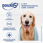 Close up of Douxo S3 Seb ingredients and usage label
