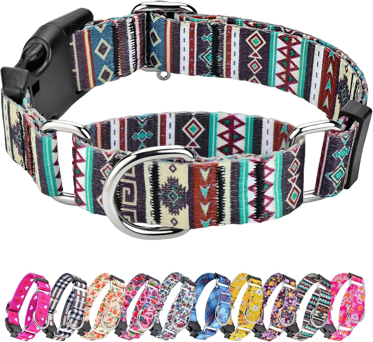 Hikiko Martingale Collar for Dogs Soft Durable Dog Collar for Small Medium Large Boy and Male Dogs No Pull No Slip Safety Buckle Dog Collars (Hill,Medium) - Image 10