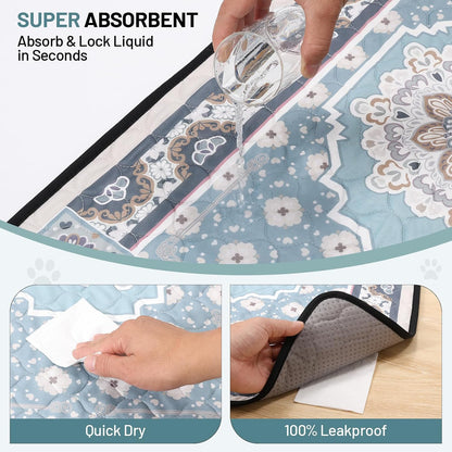 Non-slip backing detail of Bumubi dog pee mat