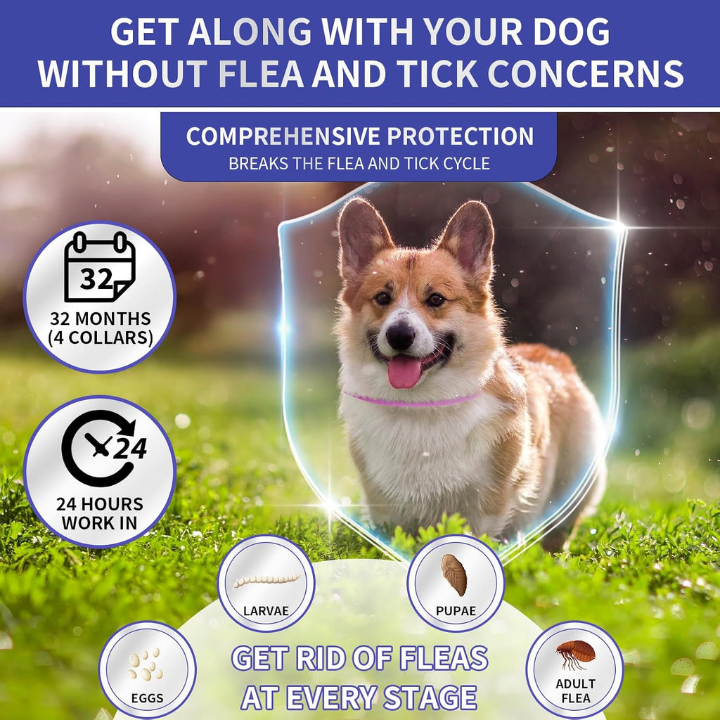 Adjustable Yotango flea and tick treatment collar for puppies