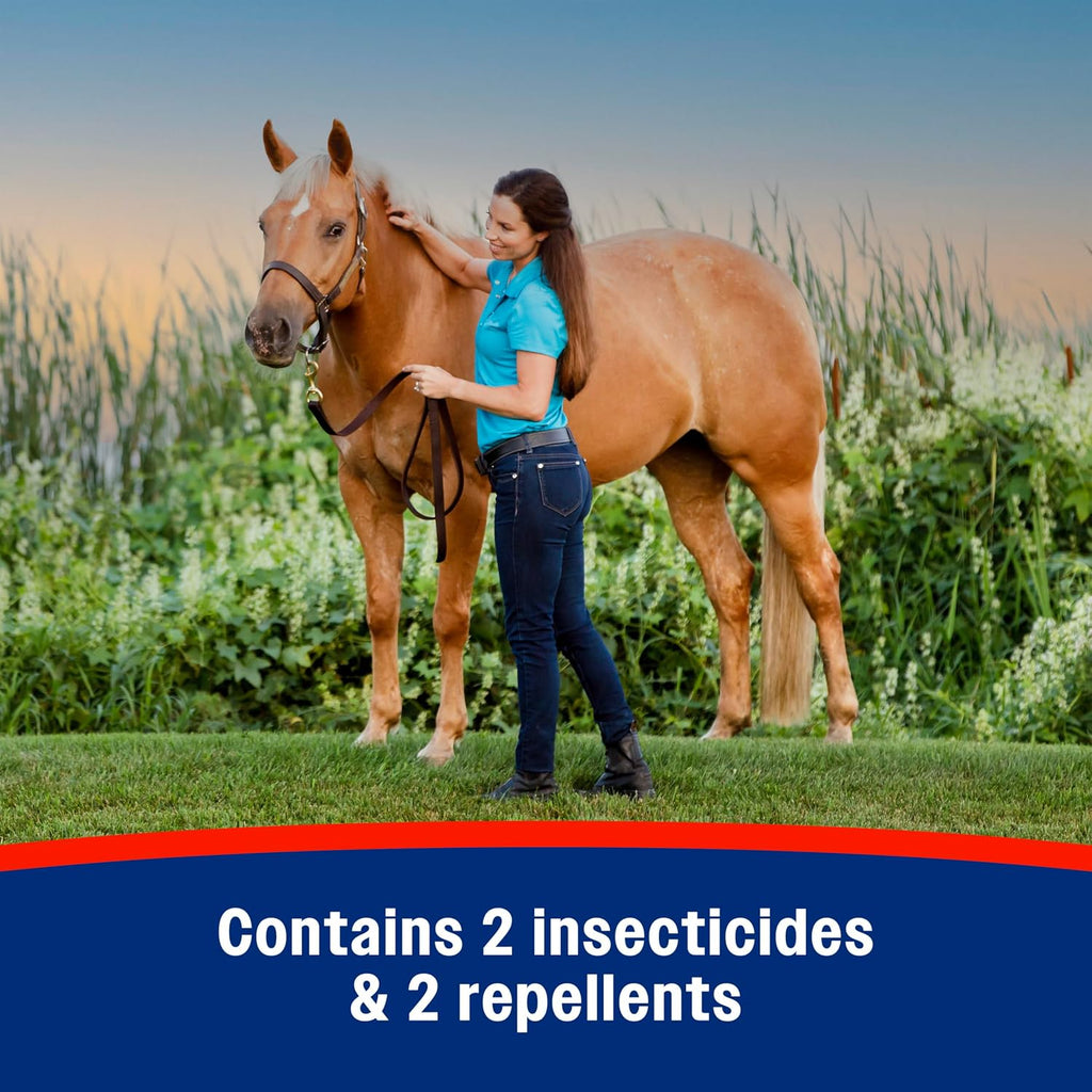 Farnam Mosquito Halt equine formula bottle close up
