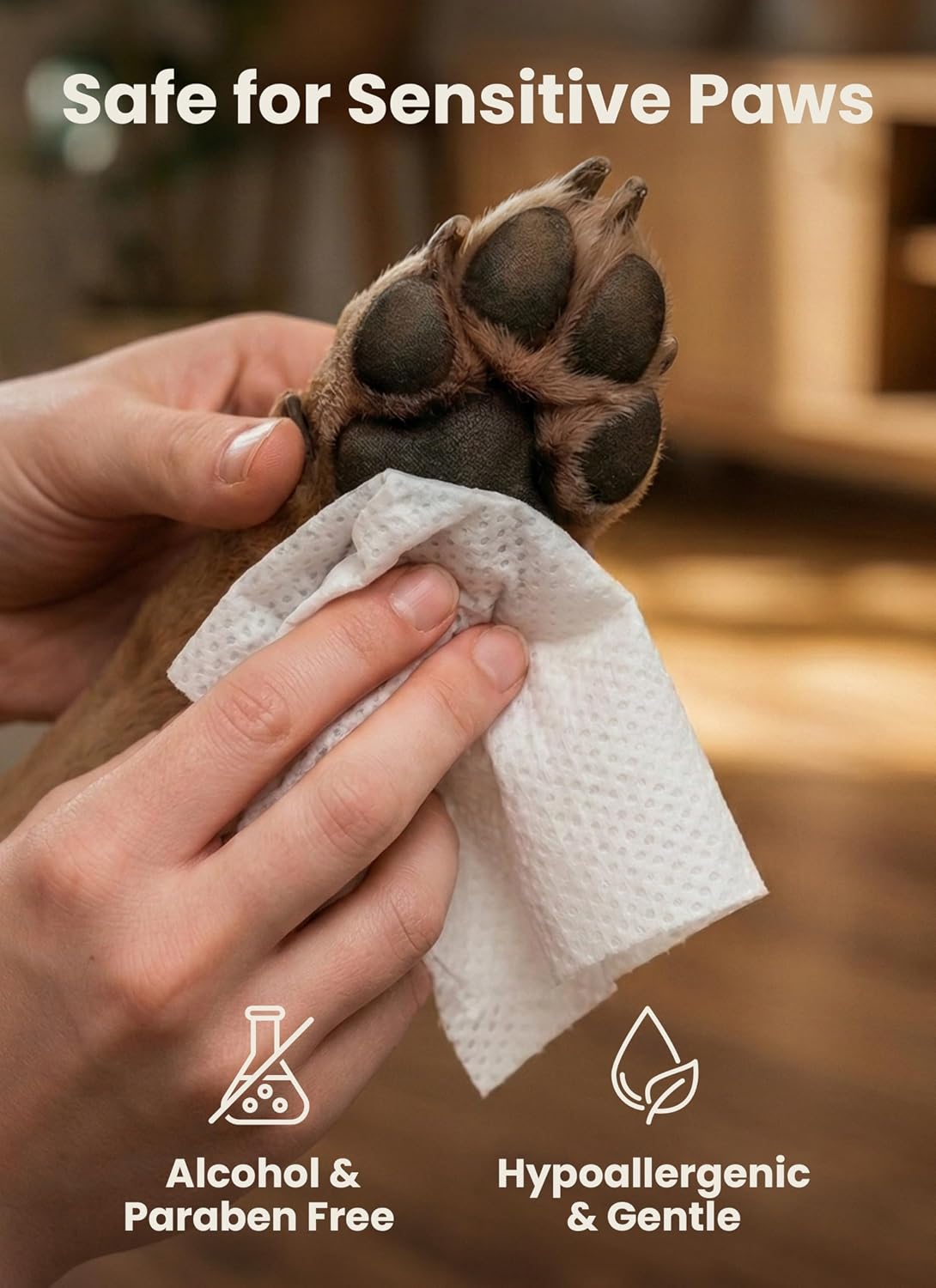 Pogi's grooming wipes for cat and dog hygiene