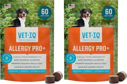VetIQ Allergy Pro+ Soft Chews for Dogs, Dog Allergy Chews, Seasonal Support, Colostrum, Astragalus Root, Sporevia, Hickory Smoke Flavor, 90 Count - Image 9