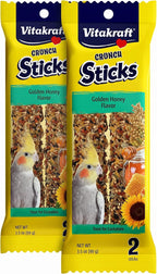 Vitakraft Crunch Sticks Cockatiel Treat Golden Honey Flavor - 2 Sticks - Image 11