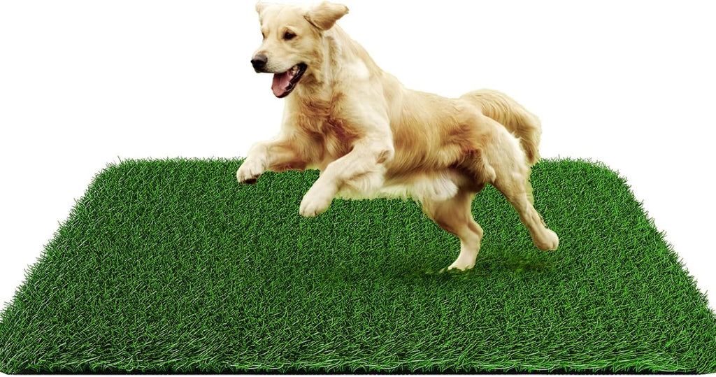 Grass Pad for Dogs 39.3 x 31.5 Inches Fast-Drain Artificial Grass for Pets Potty Training, Easy to Clean Fake Grass for Dog Indoor Outdoor Use(1 Pack) - Image 12