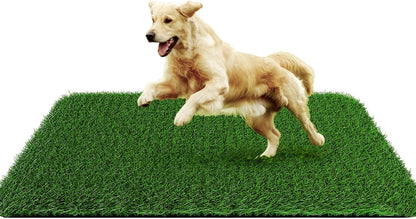 Grass Pad for Dogs 39.3 x 31.5 Inches Fast-Drain Artificial Grass for Pets Potty Training, Easy to Clean Fake Grass for Dog Indoor Outdoor Use(1 Pack) - Image 12