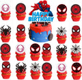 Losede Spider-Man 25-piece cake and cupcake topper set front view