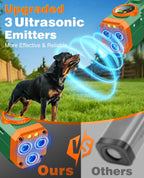 Fihuxoz dog barking silencer displaying battery level