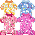 XPUDAC 4 Pack Dog Pajamas for Small Dogs Pjs Clothes Puppy Onesies Outfits for Doggie Duck Shirts Sleeper for Pet-M - Image 15