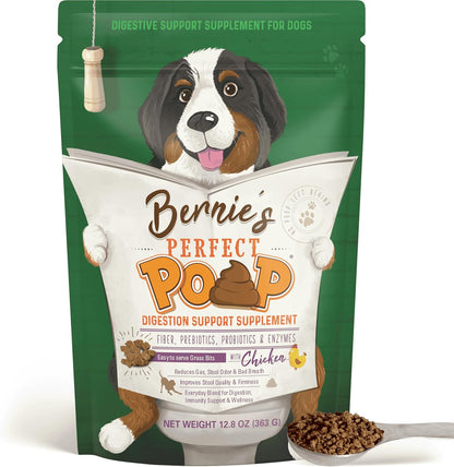 Perfect Poop Digestion & General Health Supplement for Dogs: Fiber, Prebiotics, Probiotics & Enzymes Relieve Digestive Conditions, Optimize Stool, and Improve Health (Cheddar Cheese, 12.8 oz) - Image 15