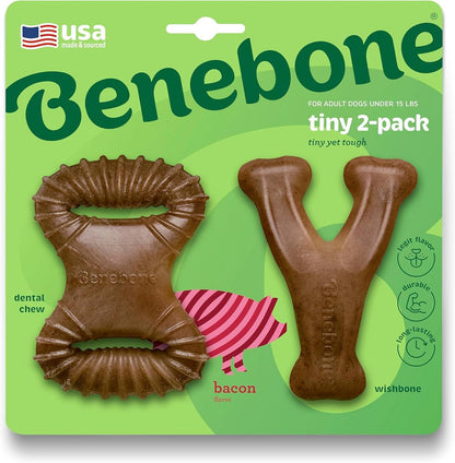 Benebone Medium 4-Pack Dog Toys for Aggressive Chewers - Durable Dog Bones, Made in USA - Dog Toys for Medium Dogs Under 60 lbs - Image 8