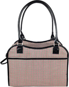 Top view of Pet Life pet handbag with sunroof detail
