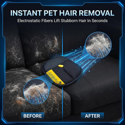 Breathable mesh pet shedding and lint remover glove