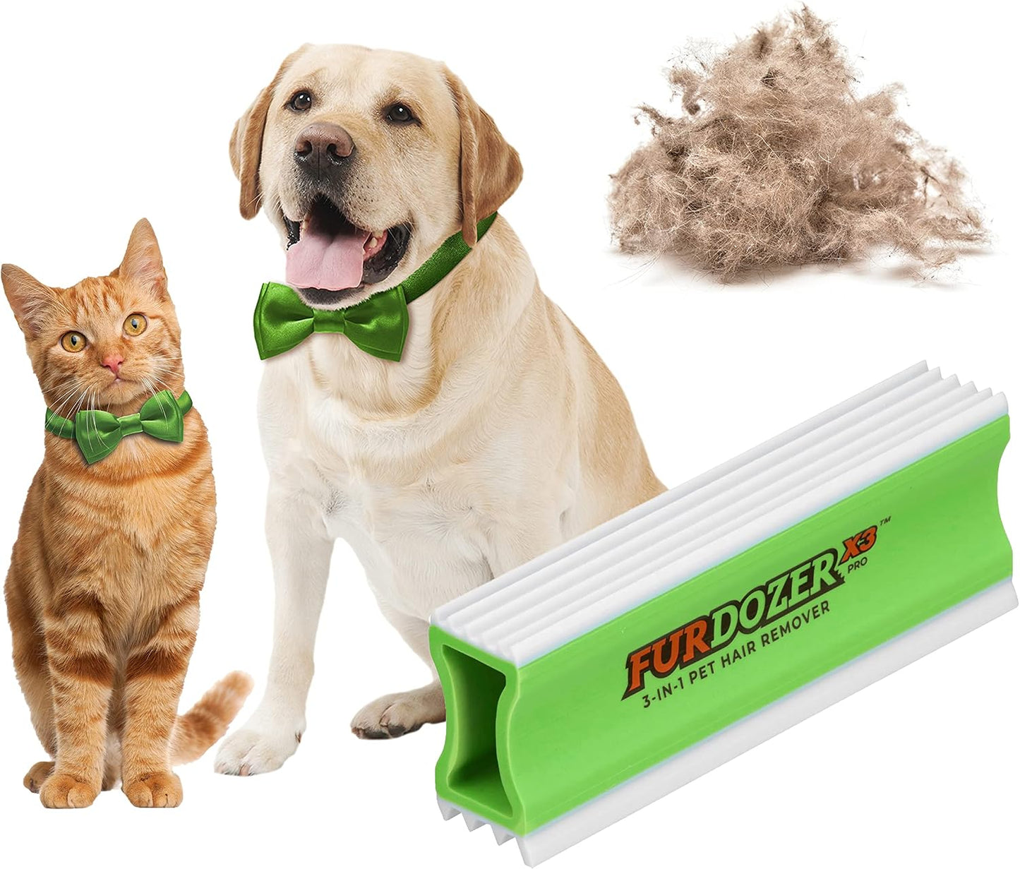 FurDozer Pet Hair Remover & Auto Detailing Tools - Cat & Dog Hair Remover for Carpets, Car Interiors, Couches, Bedding, & Pet Furniture (Gray, X3 PRO - 5" Long) - Image 10