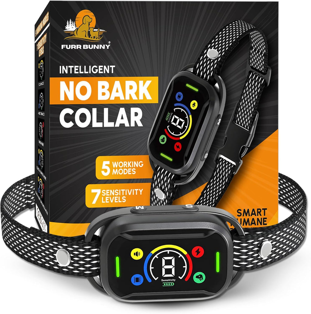 Furr Bunny intelligent dog bark collar front view