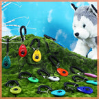 Lightweight portable bird and horse training clicker devices in multiple colors