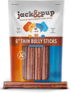 Jack&Pup 6 Inch Skinny Bully Sticks for Small Dogs (30 Pack) Thin, Odor Free Bully Sticks Sheaths | Single Ingredient Beef Pizzle Sticks for Senior Dogs and Puppies - Image 9