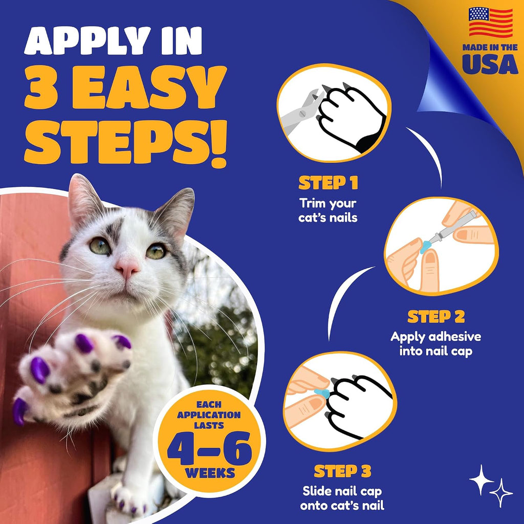 Soft Claws genuine USA sourced pet grooming product packaging