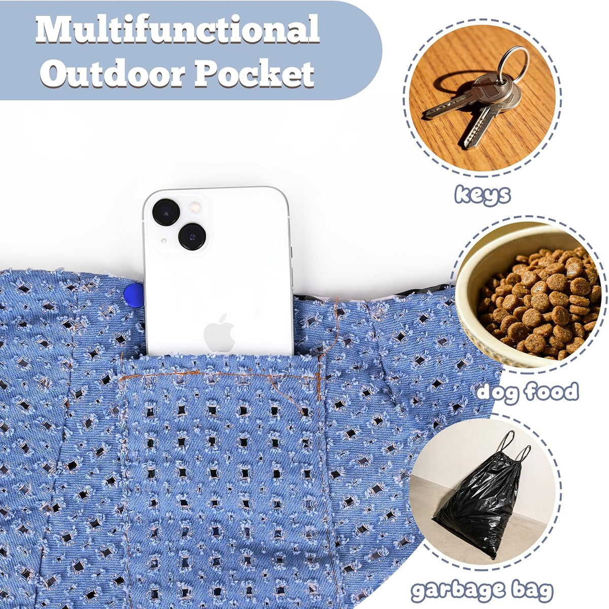 Adjustable shoulder strap detail on cat and dog carrier