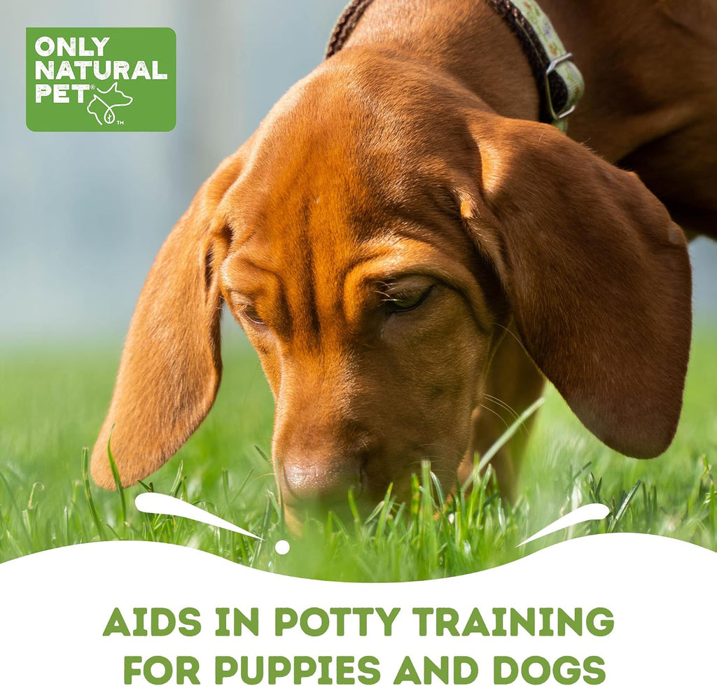 Close up of Only Natural Pet label for dog marking