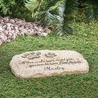 Personalized memorial stepping stone for dogs and cats